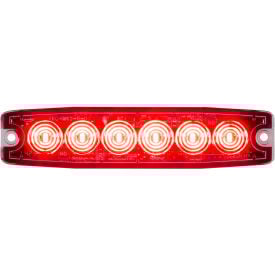 Buyers 5.14"" Red Surface Mount Ultra-Thin LED Strobe Light - 8892203