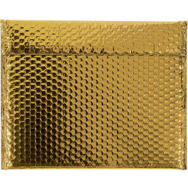 Global Industrial™ Glamour Bubble Mailers 13-3/4""W x 11""L Gold 48/Pack