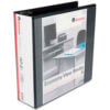 Universal® Round Ring Economy Vinyl View Binder 3"" Capacity Black