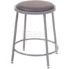 Interion® Big and Tall Steel Shop Stool - Vinyl  Gray