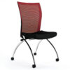 Safco® Valoré Training Series Mesh Fabric High-Back Chair with Casters Red - 2 Pack