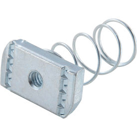 Global Industrial 1-5/8"" Channel Nut P1006-1420egs Electro-Galvanized 1/4-20