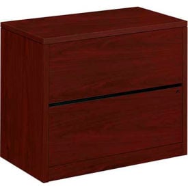 HON® Lateral File Two-Drawer 36""W x 20""D x 29-1/2""H Mahogany - 10500 Series