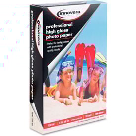 Innovera® High-Gloss Photo Paper 99546 4"" x 6"" White 100/Pack