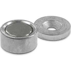 Master Magnetics Neodymium Latch Magnet NMLKIT2 - 6 Lbs. Pull Nickel - Chrome Plating