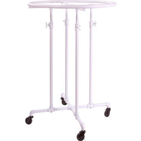 Econoco Pipeline 36"" Diameter Gloss White Round Rack