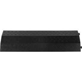 Global Industrial™ 1-Channel Drop Over Cable Protector 18000 lbs. Capacity Black