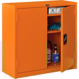 Global Industrial™ Emergency Preparedness Cabinet Wall Mount 30""Wx12""Dx30""H Orange