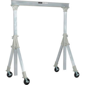 Global Industrial™ Adjustable Height Aluminum Gantry Crane 12'W x 9'6""-12'H 2000 Lb. Capacity