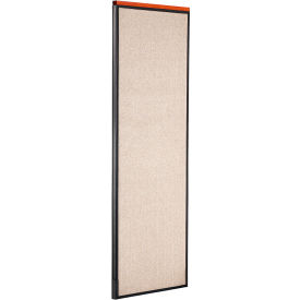 Interion® Deluxe Office Partition Panel 24-1/4""W x 73-1/2""H Tan