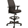 HON Ignition 2.0 Ilira-Stretch Mesh Back Task Stool 300 lb Capacity 23"" to 32"" Seat Ht Black