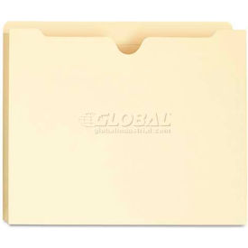 Universal® Manila File Jackets with Reinforced Tabs 2"" Expansion Letter - 50 Pack