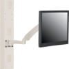 Global Industrial™ Gas Spring LED/LCD Flat Panel Monitor Arm with VESA Plate Beige