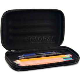 Innovative Storage Designs AVT-67000 Large Soft-Sided Pencil Case Fabric with Zipper Closure Black