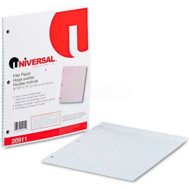 Universal® Mediumweight 16-lb. Filler Paper 11 x 8-1/2 College Ruled White 100 Shts/Pk