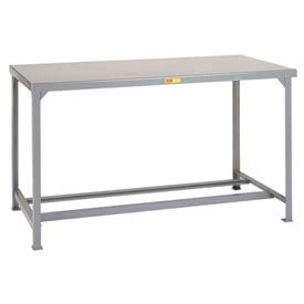 Little Giant® Welded Steel Workbench - Steel Top & Open Base - 84""W x 36""D x 36""H
