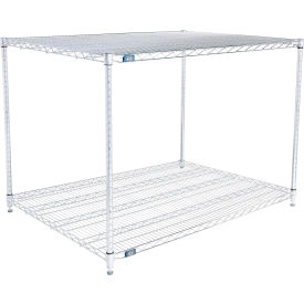 Nexel® 2 Shelf Chrome ESD Wire Shelving Unit Starter 60""W x 30""D x 34""H