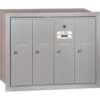 3500 Series 4B+ Vertical Mailbox 4 Doors Recessed Mounted Aluminum USPS Access