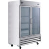Nexel® Reach In Refrigerator 2 Glass Doors 47 Cu. Ft.