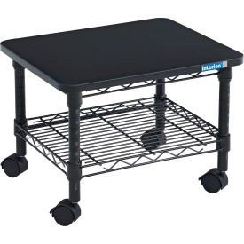 Interion® Under-Desk Wire Machine Stand 19""W x 16""D x 13-1/2""H Black
