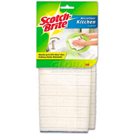 Scotch-Brite Microfiber Kitchen Cleaning Cloth White 12/Case - MMM90322
