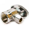 1/2""Chrome-Plated Compr. Fip Inlet X 3/8""O.D. Multi-Turn Angle Valve - Lead Free