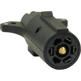 Buyers Products 7-Way Flat to 5-Way Round Plastic Trailer Connector Adapter  - TC2075P