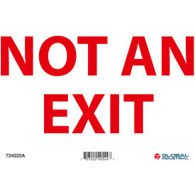 Global Industrial™ Not An Exit Sign 10''W x 7''H Aluminum