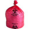 High Density Red Infectious Waste Liner 17 Microns 36"" x 48"" Pkg Qty 250