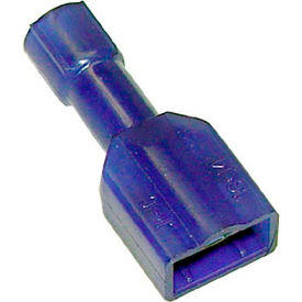 Allpoints 85-1067 Blue Female Vinyl Insulated Quick Disconnect; 1/4"" Tab; Wire Gauge 16-14 - 10pk