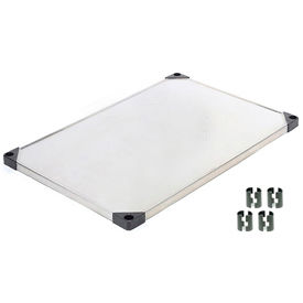 Nexel® S1848SS Stainless Steel Solid Shelf 48""W x 18""D