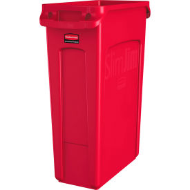 Rubbermaid® Slim Jim® Recycling Can 23 Gallon Red