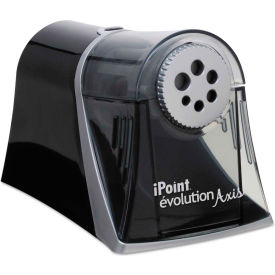 Westcott® iPoint Evolution Axis Pencil Sharpener AC-Powered 5"" x 7.5"" x 7.25"" Black/Silver