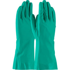 PIP Flock Lined Unsupported Nitrile Gloves 15 Mil Green XL