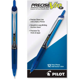 Pilot® Precise V10RT Retractable Roller Ball Pen Bold 1 mm Blue Ink/Barrel Dozen