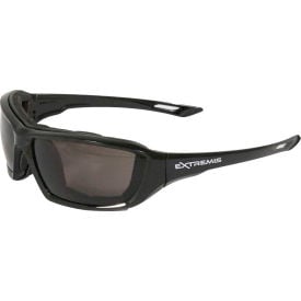 Radians® XT1-21 Extremis™ Foam Lined Frame Safety Glasses Smoke A/F Lens Black Frame