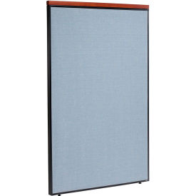 Interion® Deluxe Office Partition Panel 48-1/4""W x 73-1/2""H Blue