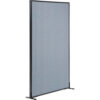 Interion® Freestanding Office Partition Panel 36-1/4""W x 72""H Blue
