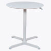 Luxor 32"" Round Adjustable Height Restaurant Table White