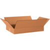 Global Industrial™ Flat Cardboard Corrugated Boxes 20""L x 12""W x 3""H Kraft