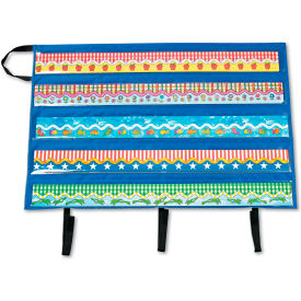 Carson-Dellosa Publishing Border Storage Pocket Chart Blue/Clear 41"" x 24 1/2""