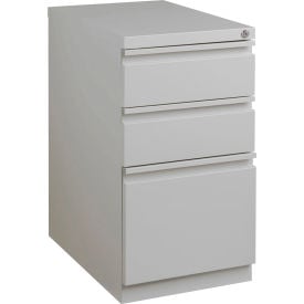 Hirsh Industries® 20"" Mobile Pedestal - Box/Box/File - Platinum