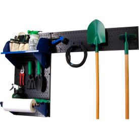 Wall Control Pegboard Garden Tool Board Organizer Black/Blue 48"" X 32"" X 9""