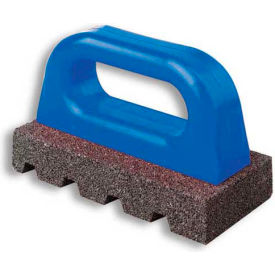 Fluted Rub Bricks 6""L X 3""W X 1""H 60 Grit Plastic Handle