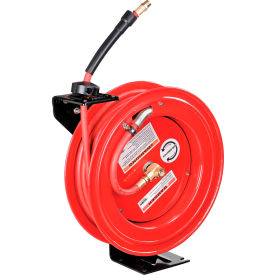 Global Industrial™ Spring Retractable Steel Hose Reel w/ 3/8"" x 50'L Hose 300 PSI