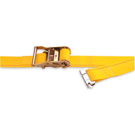Kinedyne Cargo Control Ratchet Logistic Strap 641201 with Spring Loaded Fitting - 12' x 2"" Gold