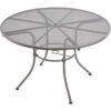Global Industrial™ 48"" Round Outdoor Caf Table Steel Mesh Gray