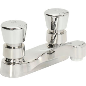 T&S® B-0831-02VR Lavatory Metering Faucet Deck Mount 4"" Centerset 0.5 GPM Push Buttons