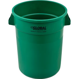 Global Industrial™ Plastic Trash Can - 32 Gallon Green