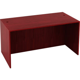 Interion® Desk Shell 71""W x 36""D Mahogany